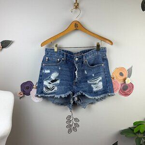 Just USA 2" Distressed Jean Shorts - Size - Medium